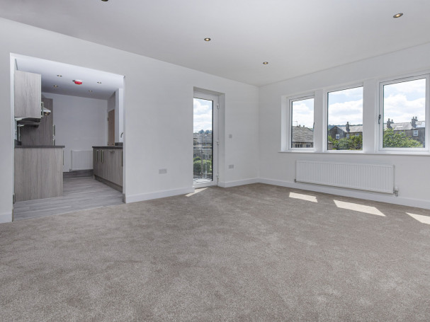 Spacious new apartment to let at Fisher Green, Honley