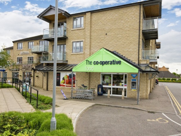 The Heritage Court apartment development in Dinnington, near Sheffield, has shops on site.