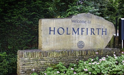 Welcome to Holmfirth - Image by Alan Heeley